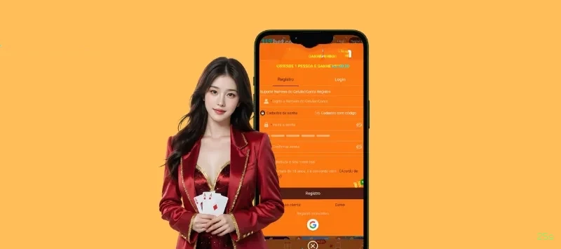 Imagem promocional do aplicativo mobile da 25s
